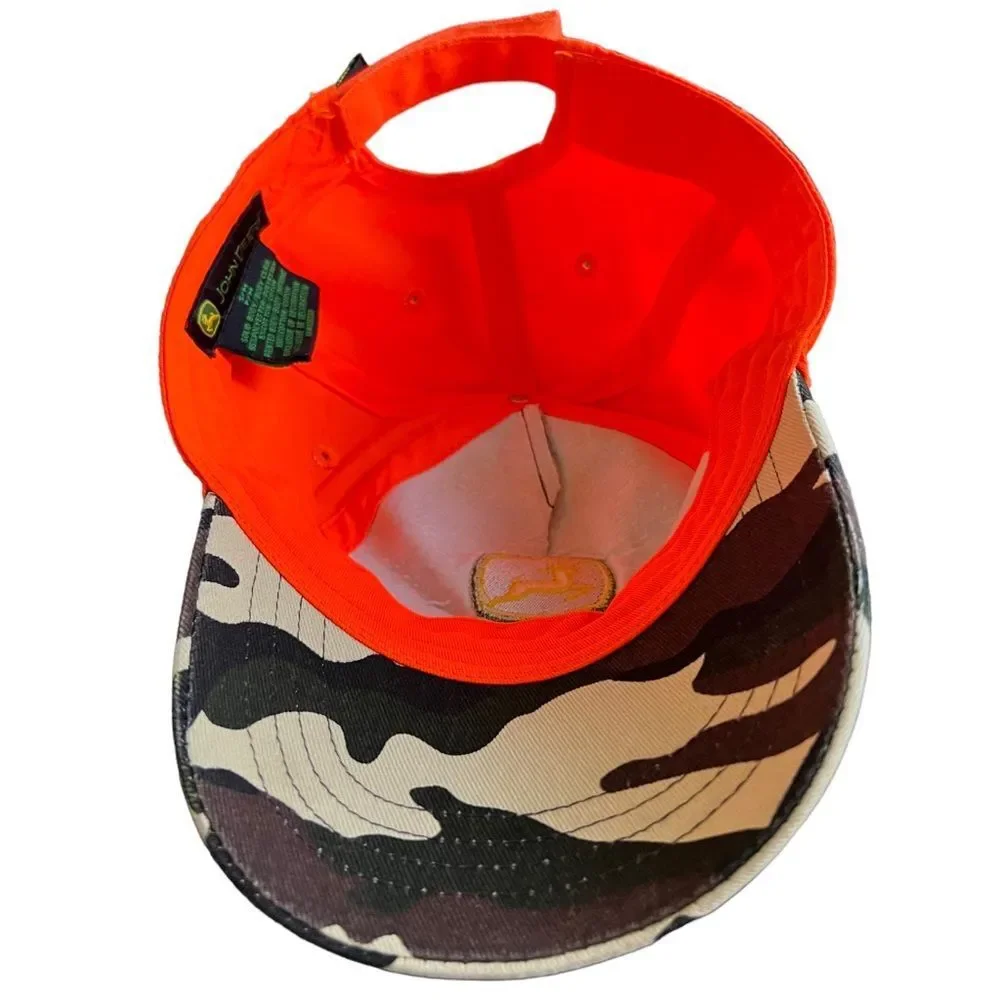 John Deere camo and hunter orange unisex‎ size small adjustable gorpcore hat